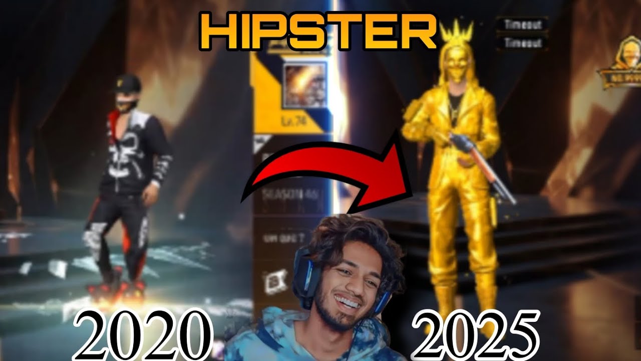 OLD HIPSTER VS NEW HIPSTER 😭 Bootcamp boys Id inspecting video 🥵 Free fire video | 2020 vs 2025