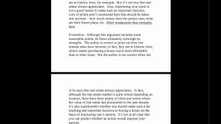 Step 8: Evaluating Arguments [Example 5] Net Worth
