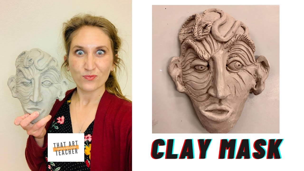 How to Make a Clay Portrait  Step by Step Clay Mask Tutorial 