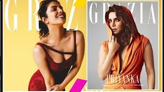 Priyanka Chopra looks incredible in low-cut red dress and colourful lycra as she graces the cover