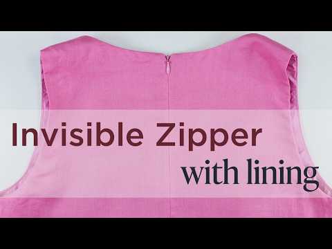 how to sew an invisible zipper in a lined dress How to Attach an Invisible Zipper with Lining