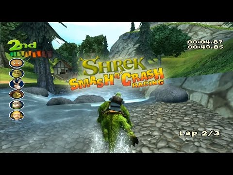 Shrek Smash n' Crash Racing Part 1 - FULL GAME - Shrek (PS2, PSP, Gamecube)  - video Dailymotion