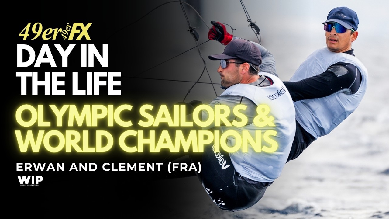 ⁣Day in the life of Olympic Sailors Erwan and Clément (FRA)