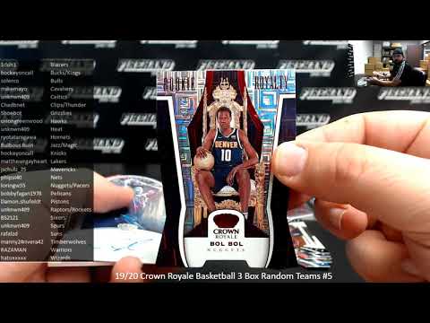 10/10/2020 19/20 Crown Royale Basketball 3 Box Random Teams #5 - YouTube