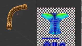 Blender: Uv Unwrapping a Curved Mesh