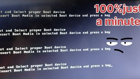 Reboot and Select proper Boot device or Insert Boot Media in selected Boot device and press a key