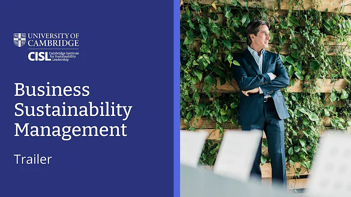 University of Cambridge Business Sustainability Management Online Short Course | Trailer