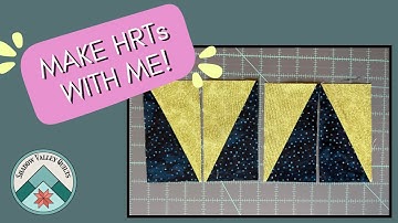Half Rectangle Triangle (HRT) step by step tutorial. Clear, simple instructions for this quilt block