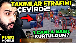 1 CANLA İMKANSIZ OYUN!! TAKIMLAR TOKİDE ETRAFIMI ÇEVİRDİ!! | PUBG MOBILE