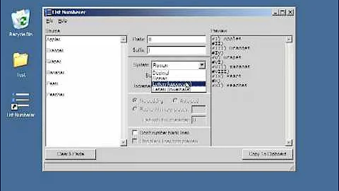 NANY 2011: List Numberer