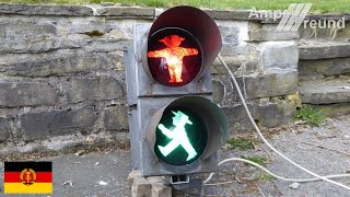 VEB (DDR) Doppel Fußgänger Signalgeber Ø210