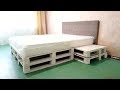 Кровать из поддонов (паллет) своими руками / Bed of pallets with their own hands