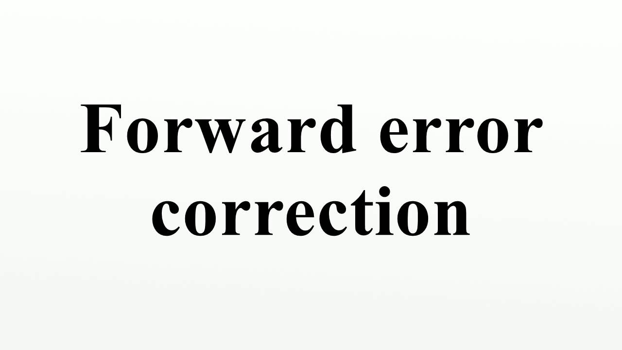 Forward error correction