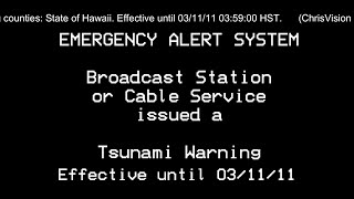EAS Mock -- Tsunami Warning 2011 recreation