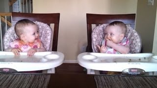 Twin Babies Rock Out to Dad's Guitar