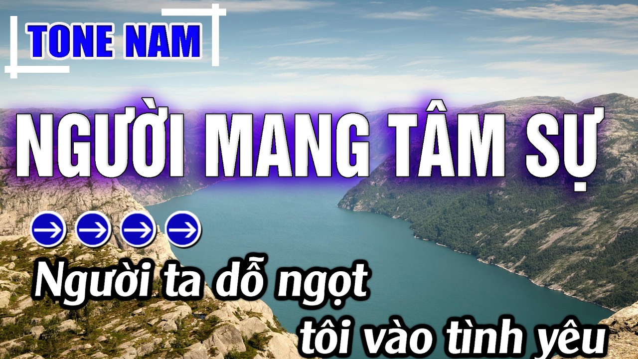 Người Mang Tâm Sự Karaoke Tone Nam Beat Mới | Karaoke Đăng Khôi
