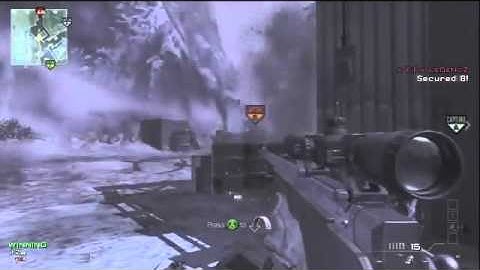 MW3 Crazy No Scope Triple Kill! 1 Bullet