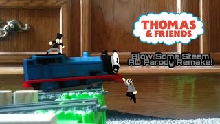 (13+) Thomas & Friends | Blow Some Steam (Robot Chicken) Remake! | TOMY, Trackmaster & Plarail