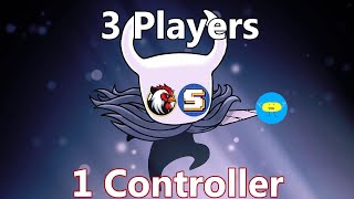 Hollow Knight 3 Players 1 Controller (Stream 6) ft. @Chickeninja42 @SampleChample