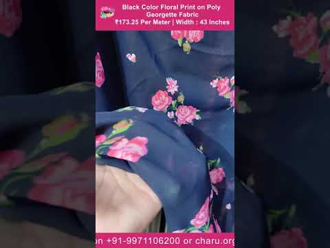 Poly Georgette Fabric | Soft Georgette Fabric | Rs.173.25 Per Meter |