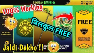 How To Get Free Ramadan pass in free fire | free all items | Ramadan Pass | 24kgoldn - mood ❤️ screenshot 4