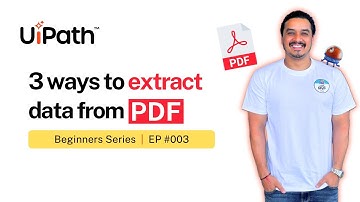 3. Extract Required Data from PDF Files in UiPath | String Manipulation, Regex & AI-Based Extraction