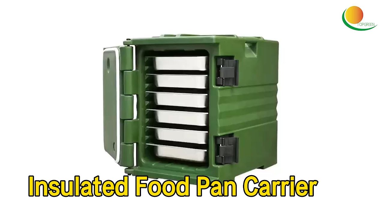Military Insulated Food Pan Carrier 90L Cold / Hot Seamless Green