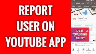 How To Report User On YouTube App