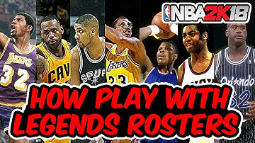 NBA 2K18 HOW TO PLAY WITH LEGEND TEAMS IN MYLEAGUE