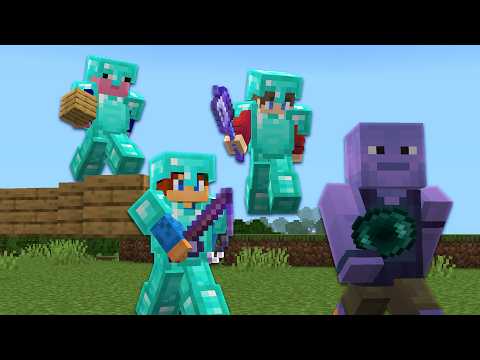 Minecraft Bedrock Speedrunner vs 3 Hunters thumbnail