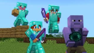 Minecraft Bedrock Speedrunner vs 3 Hunters