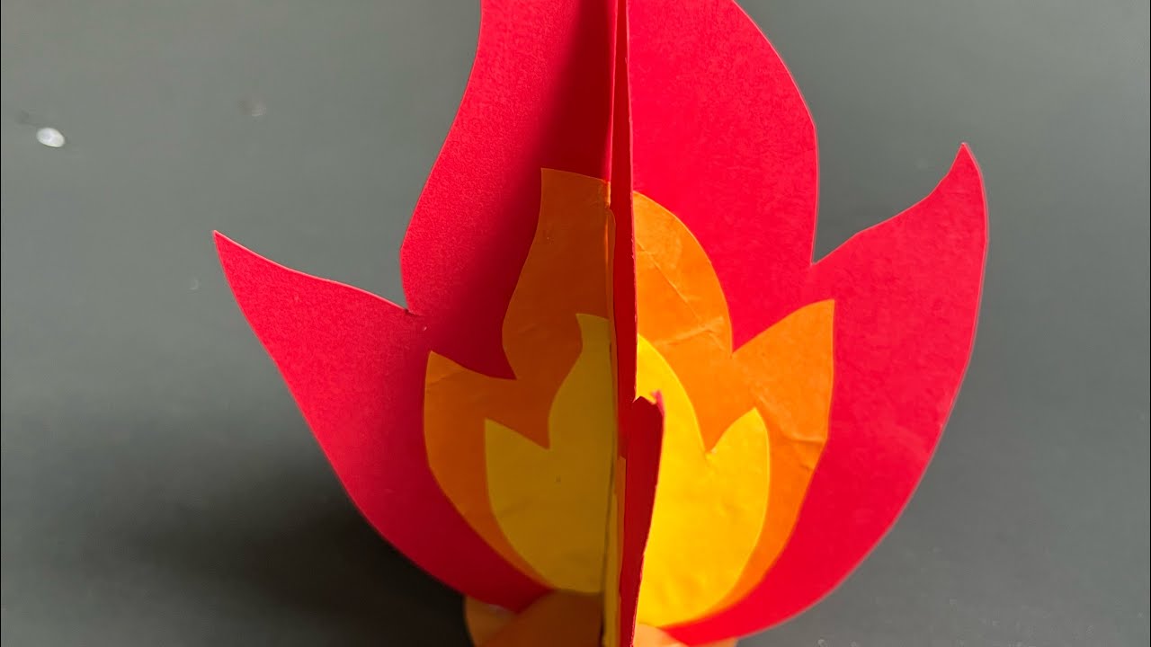 Diy Paper Fire 🔥🔥 / Winter Craft for kids / Paper Craft - YouTube