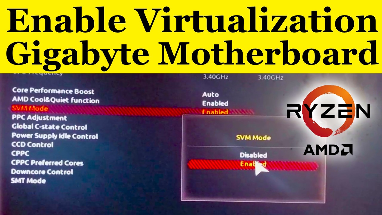 How To Enable Virtualization in Gigabyte Motherboard BIOS (AMD ...