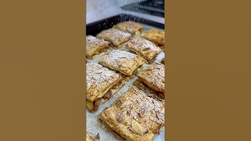 Apple puff pastry recipe in just 5 minutes - a super easy dessert to make at home