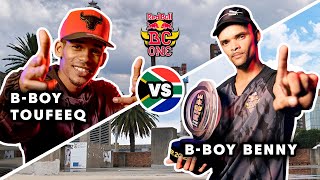 B-Boy Benny vs.  B-Boy Toufeeq | Red Bull BC One Cypher South Africa 2021