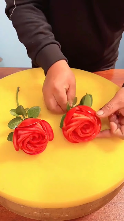tomato decorate rose flower|cutting of fruit @anitalifework#shorts#viralshorts#ytshorts