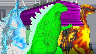 GODZILLA & KONG vs Evolution of PYTHON Swallow All: Who Is The King Of Monster? FUNNY CARTOON #20