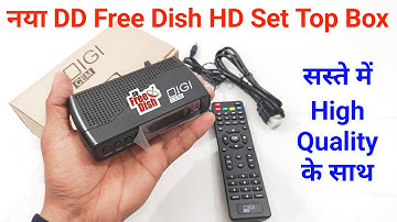 DD Free Dish Mpeg4 HD Set Top Box Unboxing And Features