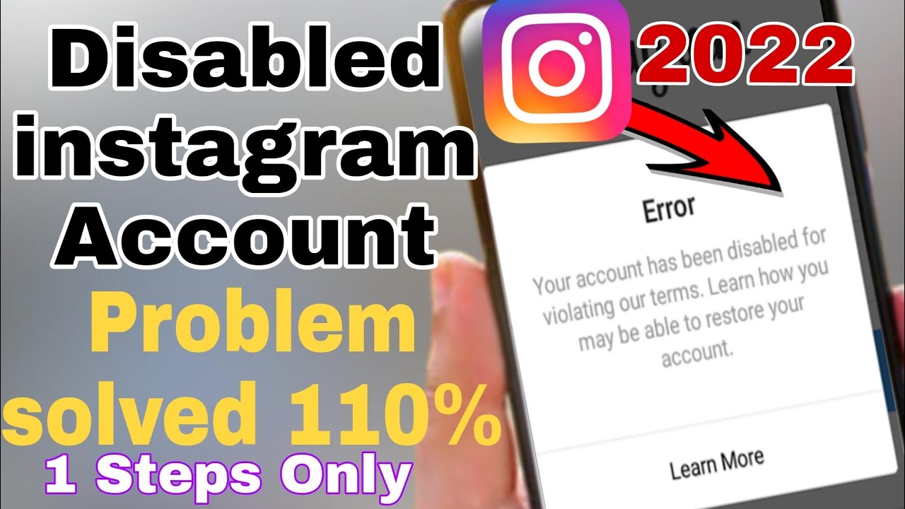 Instagram Your Account Has Been Disabled For Violating Our Terms ...