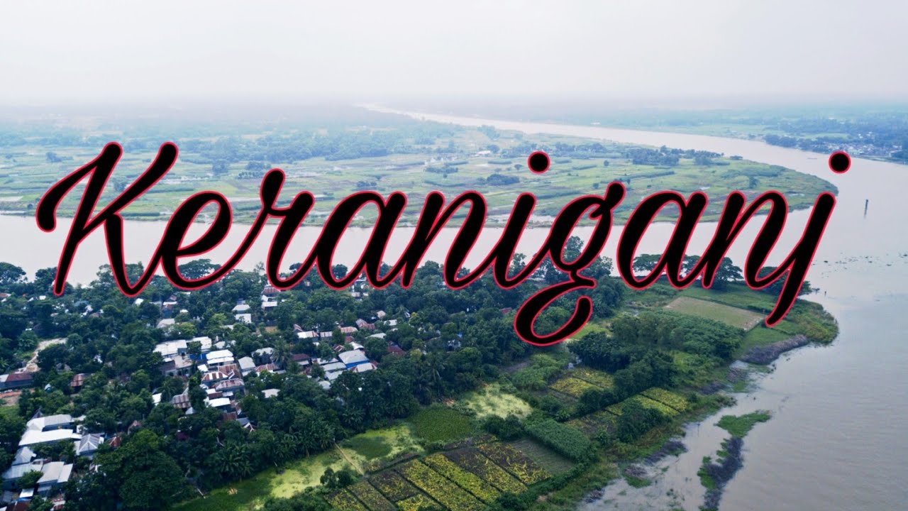 Bird's eye view of Keraniganj Drone View Beautiful Bangladesh