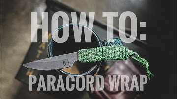 I’m a man of my word! How to: Paracord Wrap a knife handle.