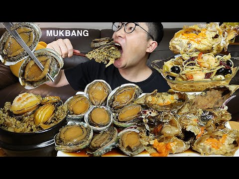 이 맛에 먹는거지 흐흐🤤 인생전복장, 간장게장, 전복솥밥에다 전복올리브 파스타까지 먹방 Soy Sauce Marinated <strong>Abalone</strong> &amp;amp; Crab MUKBANG