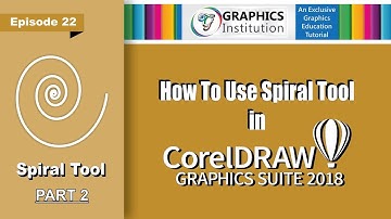 How to use spiral tool part 2 in CorelDraw Graphics Suite 2018. Graphic Design Episode 22