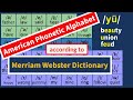 American phonetic alphabet  merriamwebster dictionary