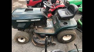 How to replace the blade belt on a sears craftsman lawn tractor