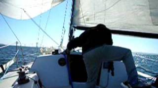Singlehanded Gybe