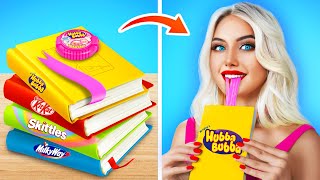 7 WAYS TO SNEAK FOOD INTO CLASS | Useful DIY Hacks and Tricks at School by RATATA POWER