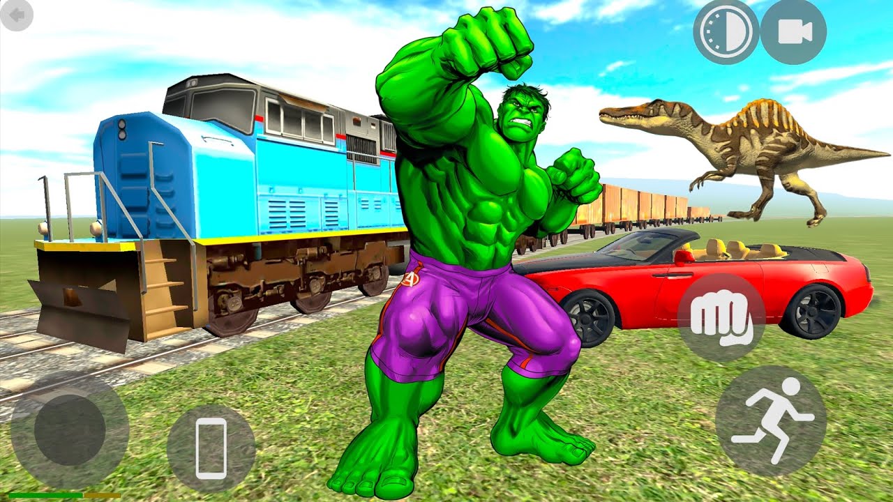 Rolls Royce Hulk Superhero Driving Train Yamaha R15 Bike and Airplane Simulator - Android Gameplay.