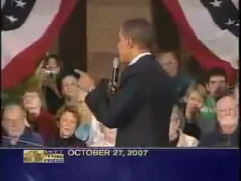 Obama's PROMISE To End The Iraq War - Oct. 27, 2007 - "You Can Take That To The Bank"