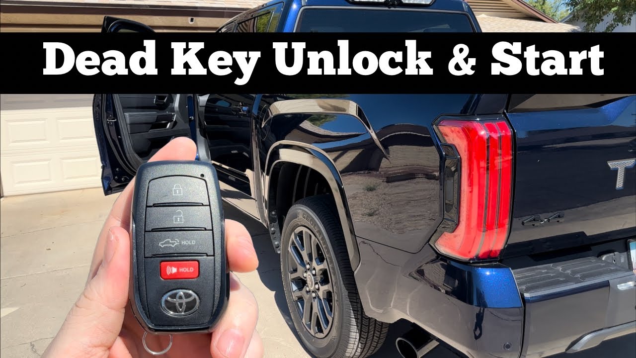 2022 2023 Toyota Tundra How to Unlock, Open & Start With Dead